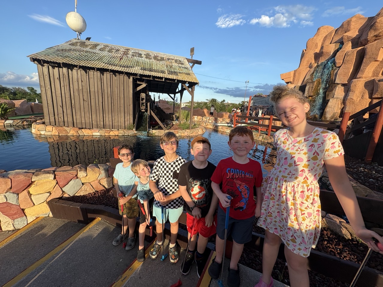 Pack 541 scouts at an activity